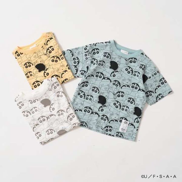 Crayon Shin-chan All-Over Print T-Shirt in Comfortable Jersey,Light blue, medium image number 1