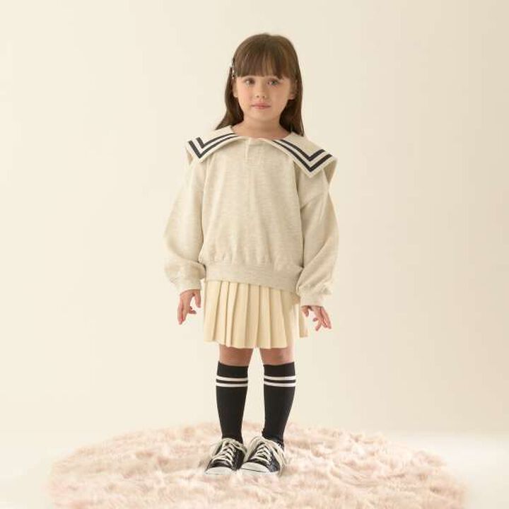 Knit Pleated Skirt,Pink, medium image number 14