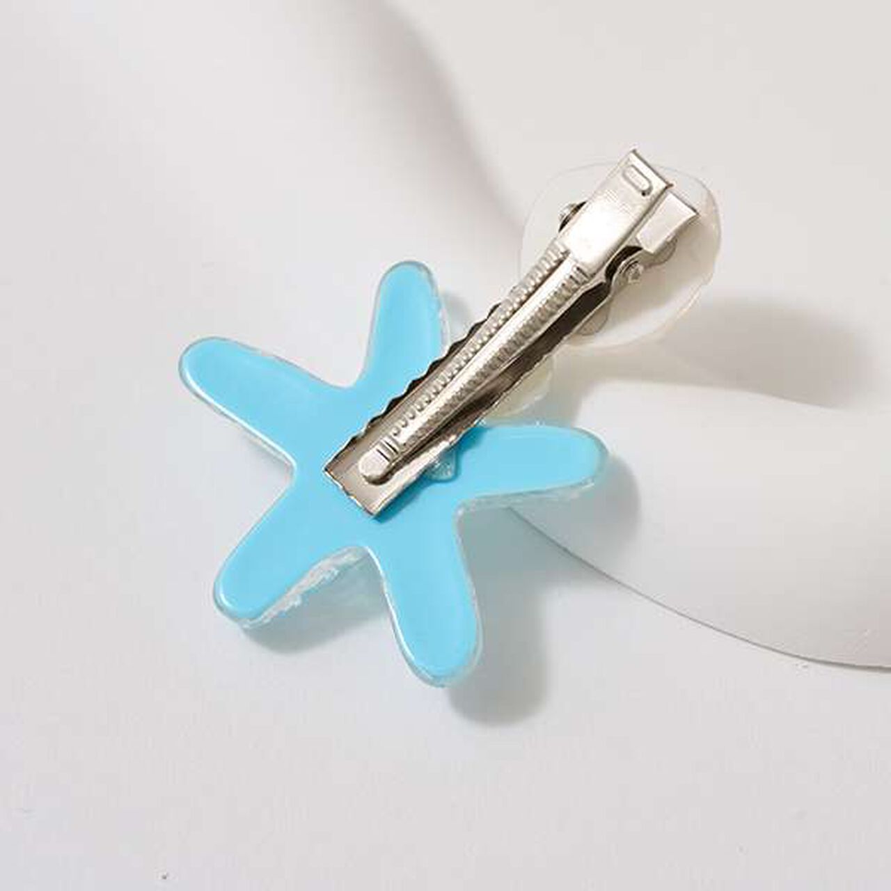 Sparkling Hair Clip with Pearls,Sax blue, large image number 5