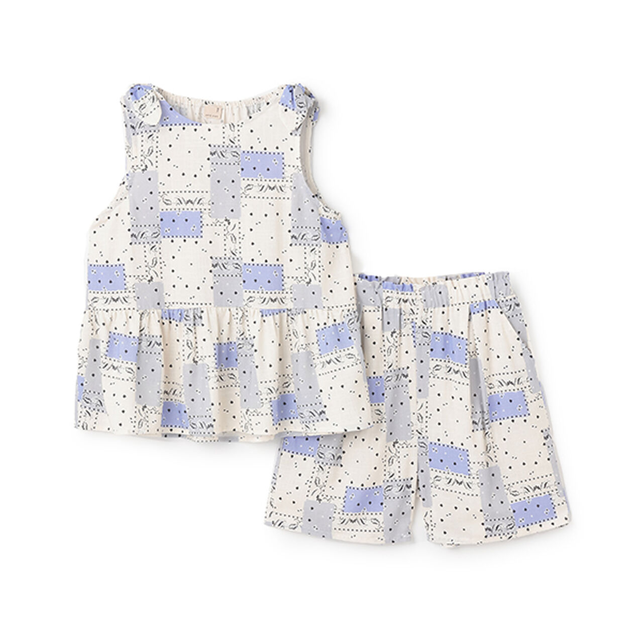 [Link] All-Over Pattern Outfit Set (Junior),Light beige, large image number 2