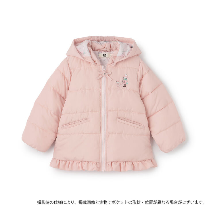 [Water-Repellent Finish] Solona Functional Padded Coat,Pink, medium image number 0