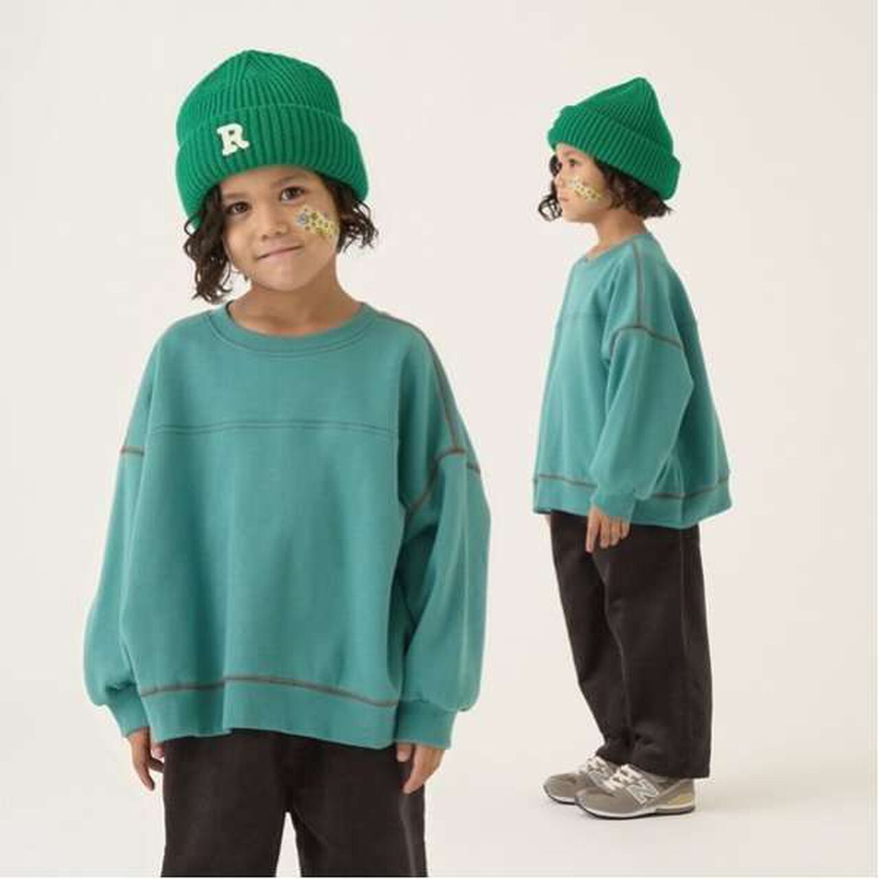 Pilling-Resistant Cozy Sweatshirt,Red, large image number 21