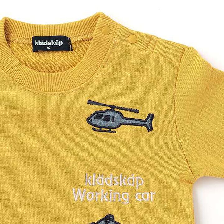 Vehicle Embroidery Sweatshirt,Red, medium image number 3