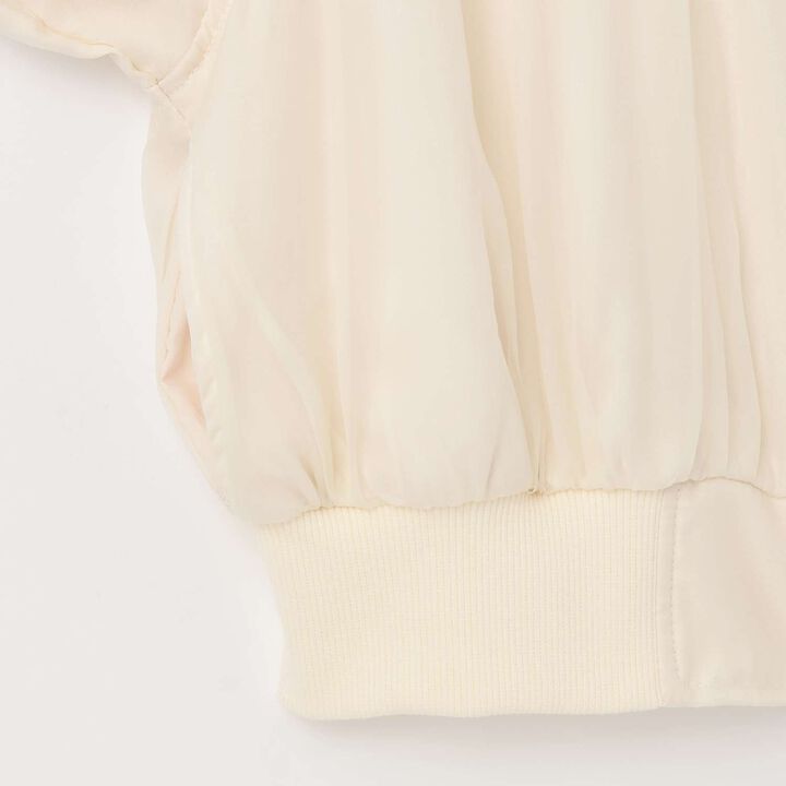 Sheer Bomber Jacket,Black, medium image number 5