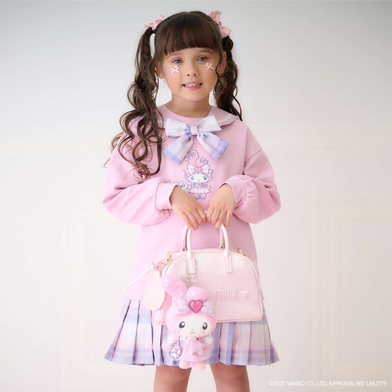My Melody / Kuromi Hem Pleats 2 Way Sailor One-Piece Dress,Pink, large image number 24
