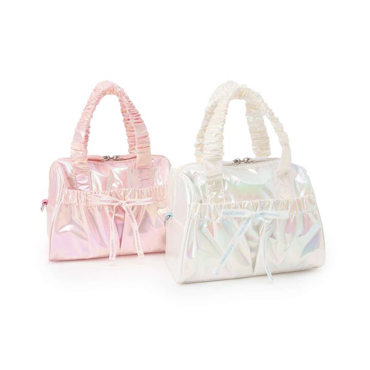 Logo Ribbon 2WAY Boston Bag,Light pink, medium image number 11