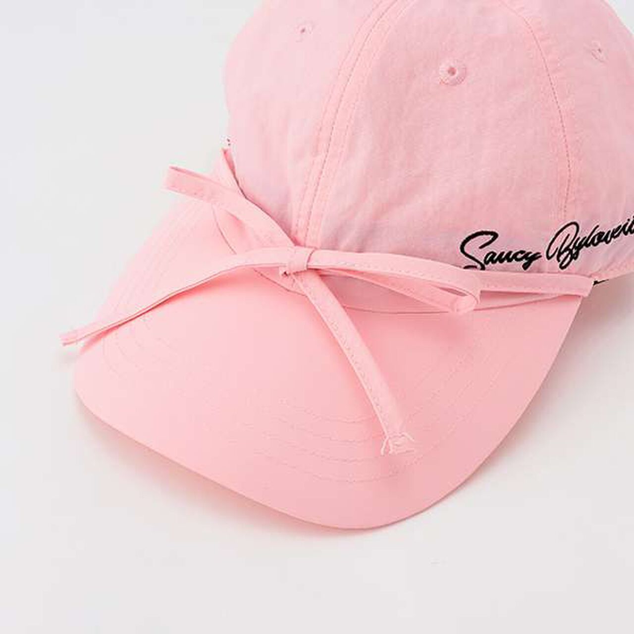 Ribbon Tape Cap,Pearl white, large image number 2