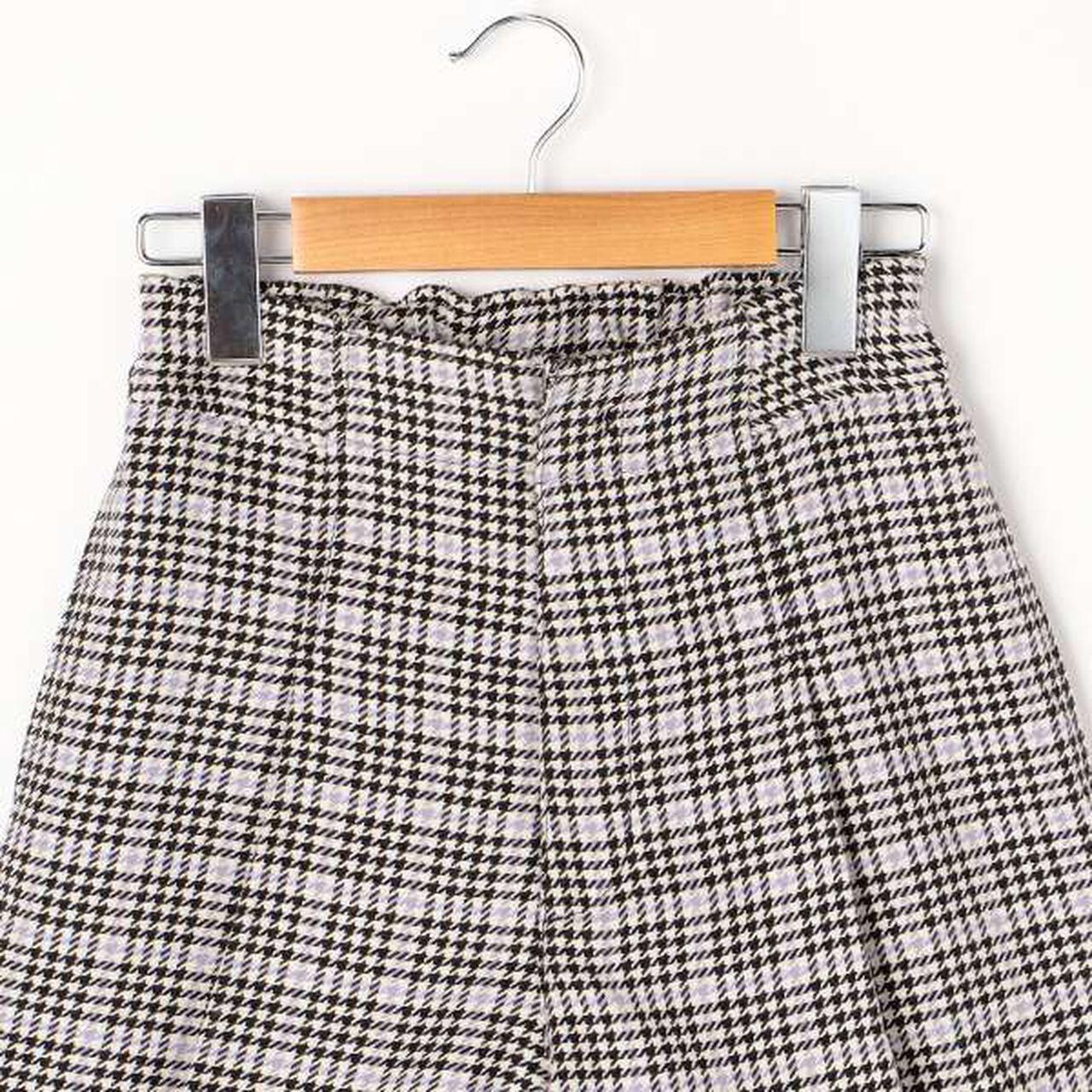 Houndstooth Shorts,Black, large image number 3