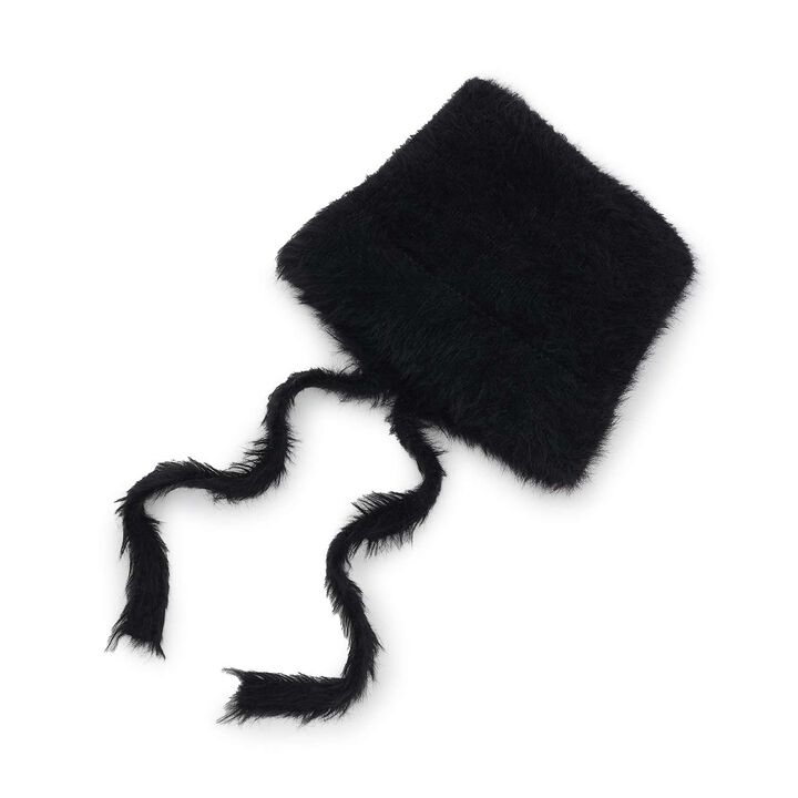 [LTXC] Back Slit Cat Ear Watch Cap,Black, medium image number 3