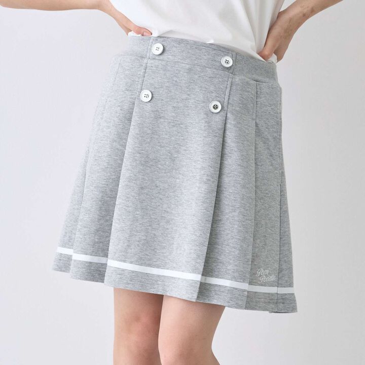 [Cool Touch] French Sleeve Parka Outfit Set,Top gray, medium image number 3