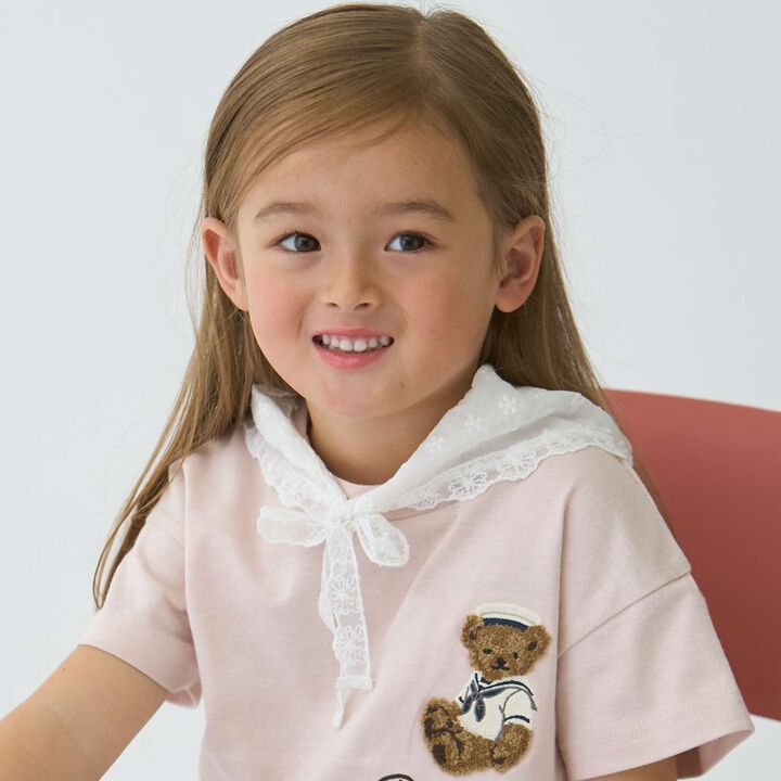 Lace-Trimmed Babushka/L,Ivory, medium image number 2