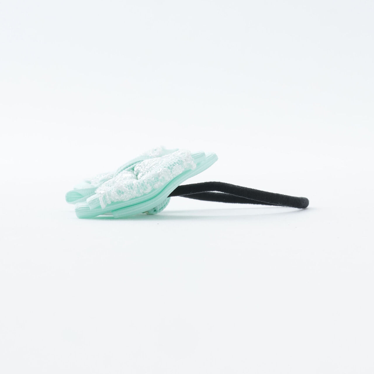 Ribbon Lace Hair Ponytail Holders Set of 2,Off white, large image number 3