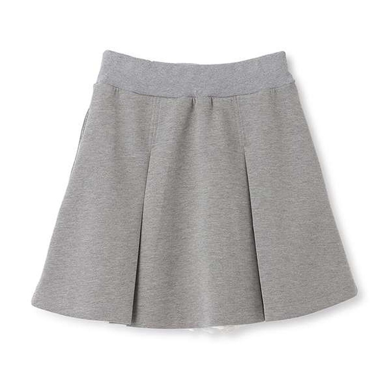 Jersey Skirt & Lace Pants Set,Gray, large image number 4