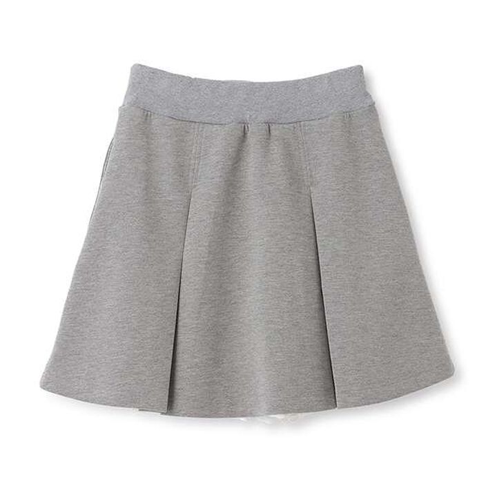 Jersey Skirt & Lace Pants Set,Gray, medium image number 4