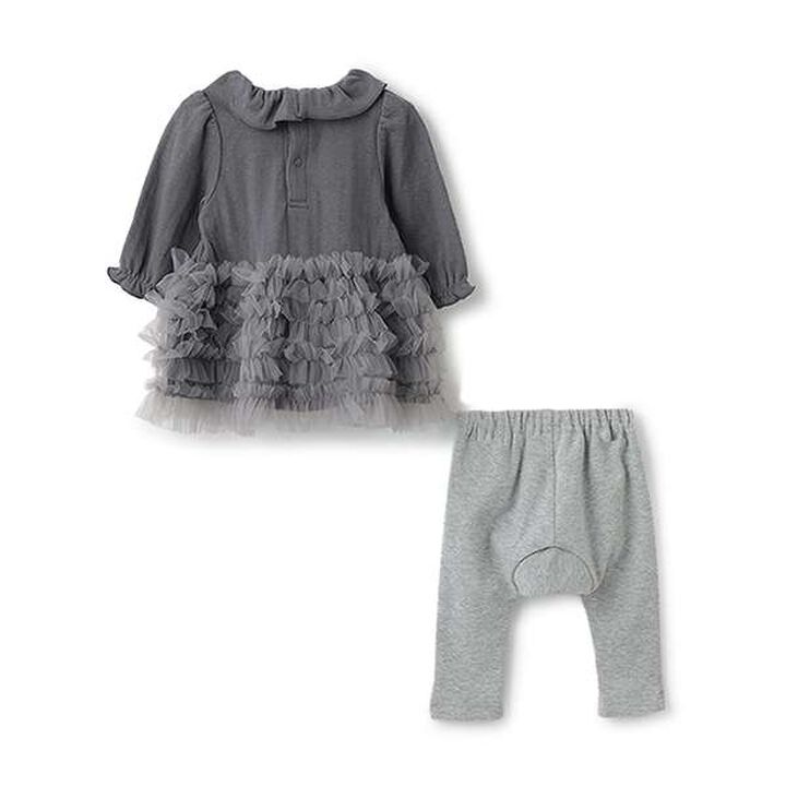 Frill Hem OP Set,Light pink, medium image number 1