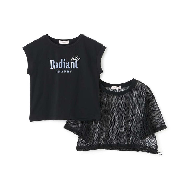 [Restock] Mesh T-Shirt & T-Shirt Set [Not Available in Direct Stores],Black, medium image number 2