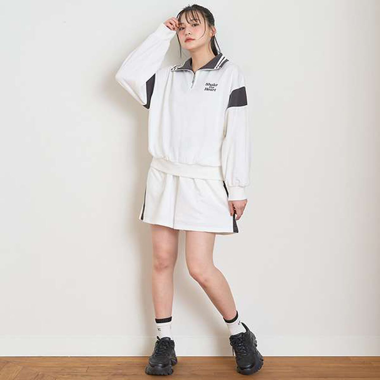 LTXC - Half-Zip Long Sleeve Set,Top gray, large image number 20