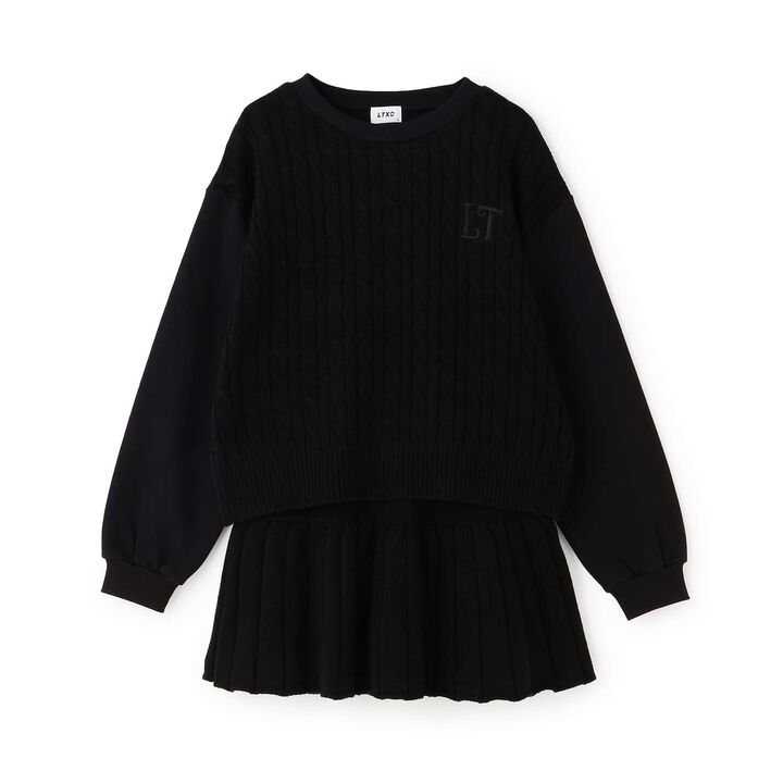 [Washable] Knit Set-Up,Sax blue, medium image number 12