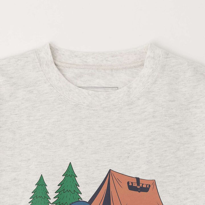 [100% Cotton] 365D OFUZAKE Summer Tee,Milky white, medium image number 2