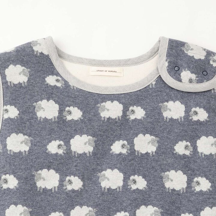 Organic Jacquard Sleeper,Navy, medium image number 2