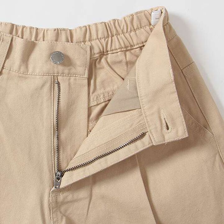 Belted Tuck Half Pants,Beige, medium image number 5