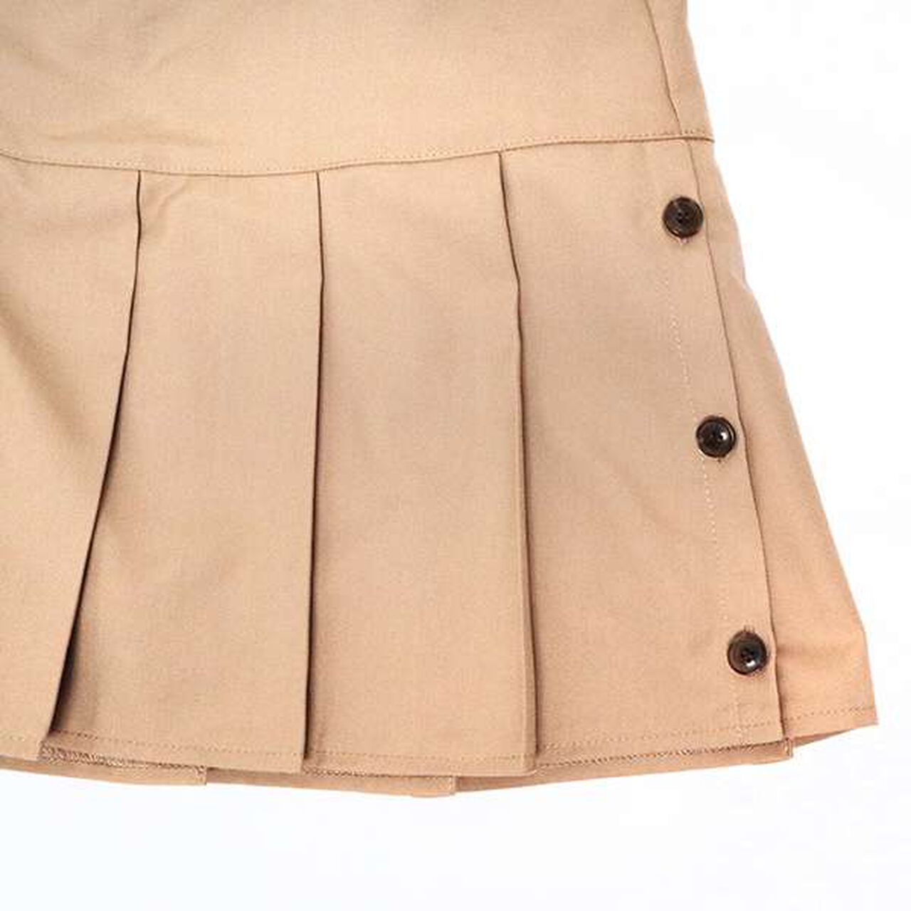 Trois Lapins Pleated Skirt with Inner Pants (140-150),Charcoal gray, large image number 5