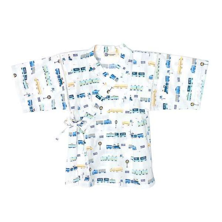 KP Boy Train Print Jinbei,White, medium image number 13
