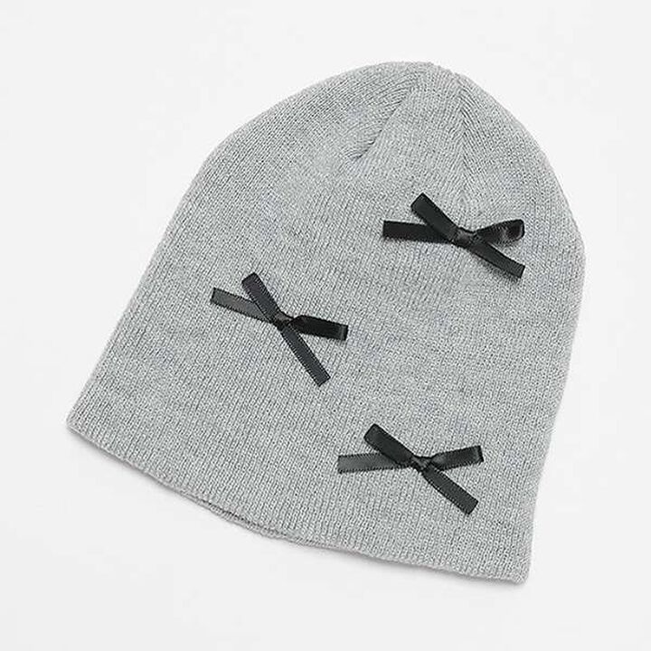 Ribbon Beanie,Gray, medium image number 5