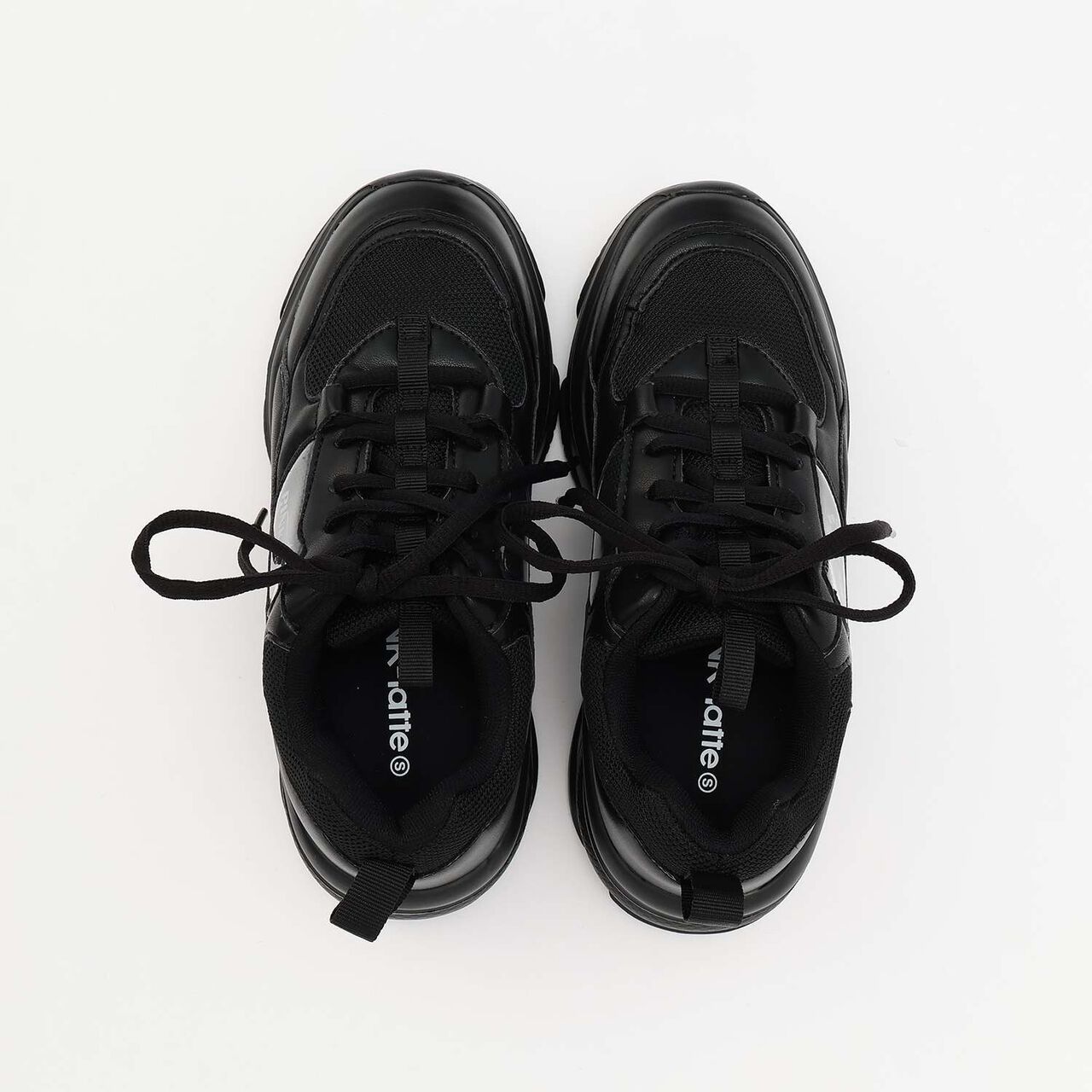 [Lightweight] Volume Sole Sneakers,Black, large image number 4