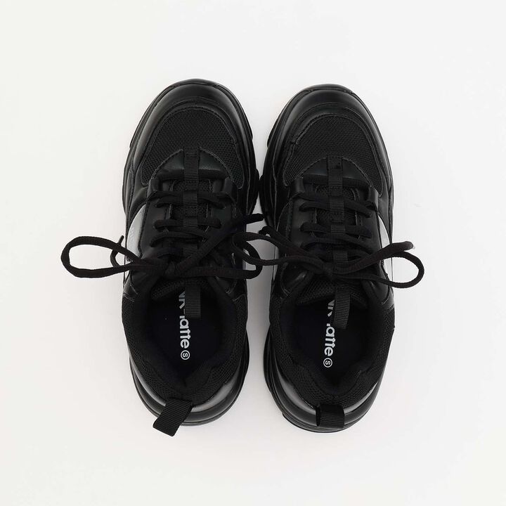 [Lightweight] Volume Sole Sneakers,Black, medium image number 4