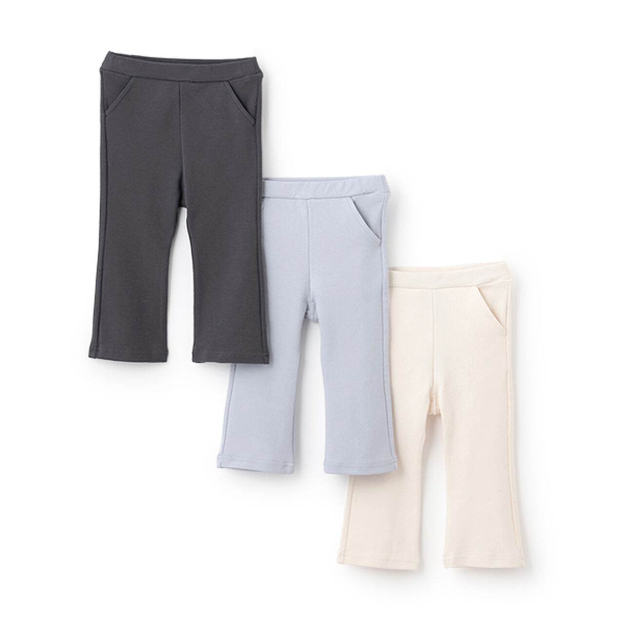 Anti-Stain Finish / Link Stretch Flare Pants,Ivory, large image number 19