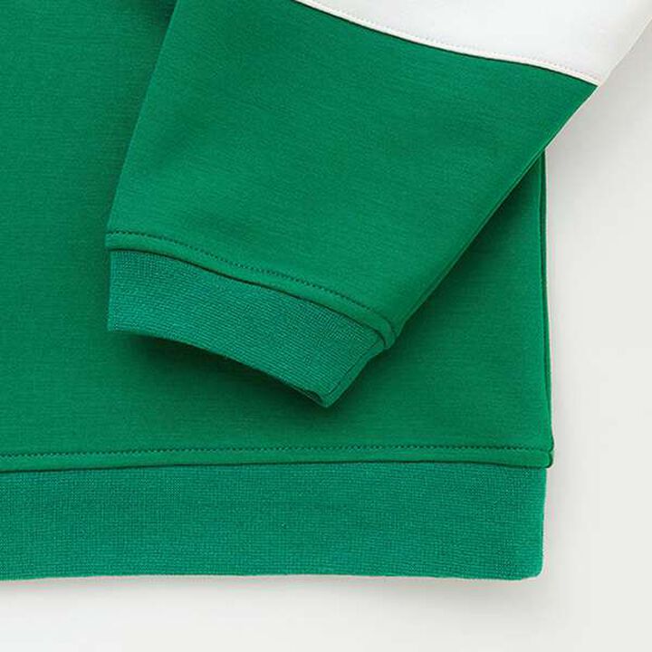 [Water-Repellent] Ponte Embroidered Rugby Shirt,Lemon yellow, medium image number 5