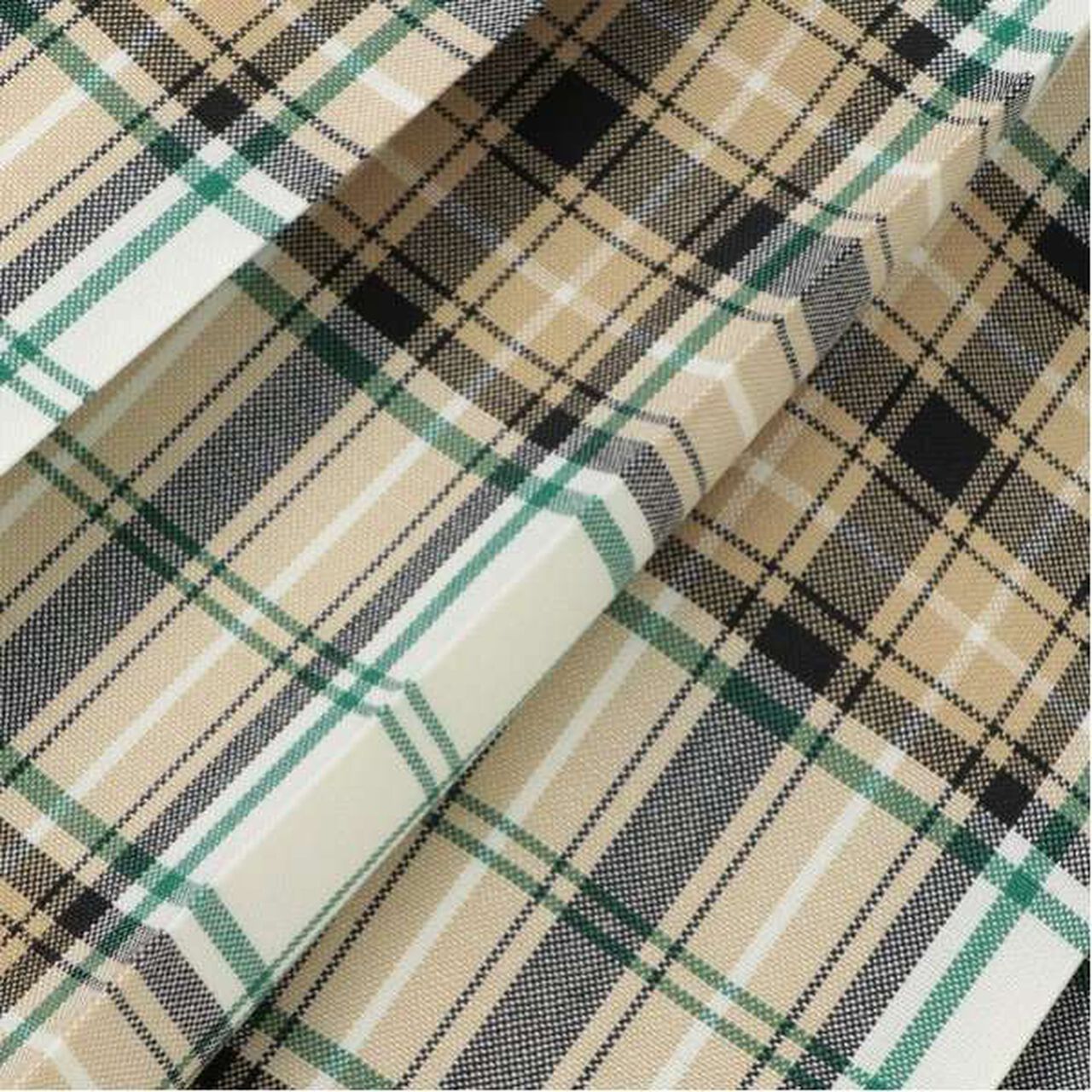 *52cm Length 24-Pleat Check Skirt,Blue, large image number 8