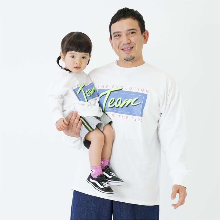 [Parent-Child Matching] [100% Cotton] [365D] Street Logo Long Sleeve T-Shirt,Cinnamon, medium image number 3