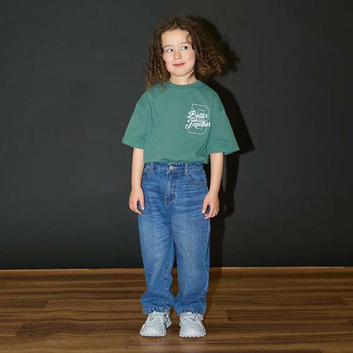 [Kaiteki Tenjiku] Back Print T-Shirt,Black, medium image number 3