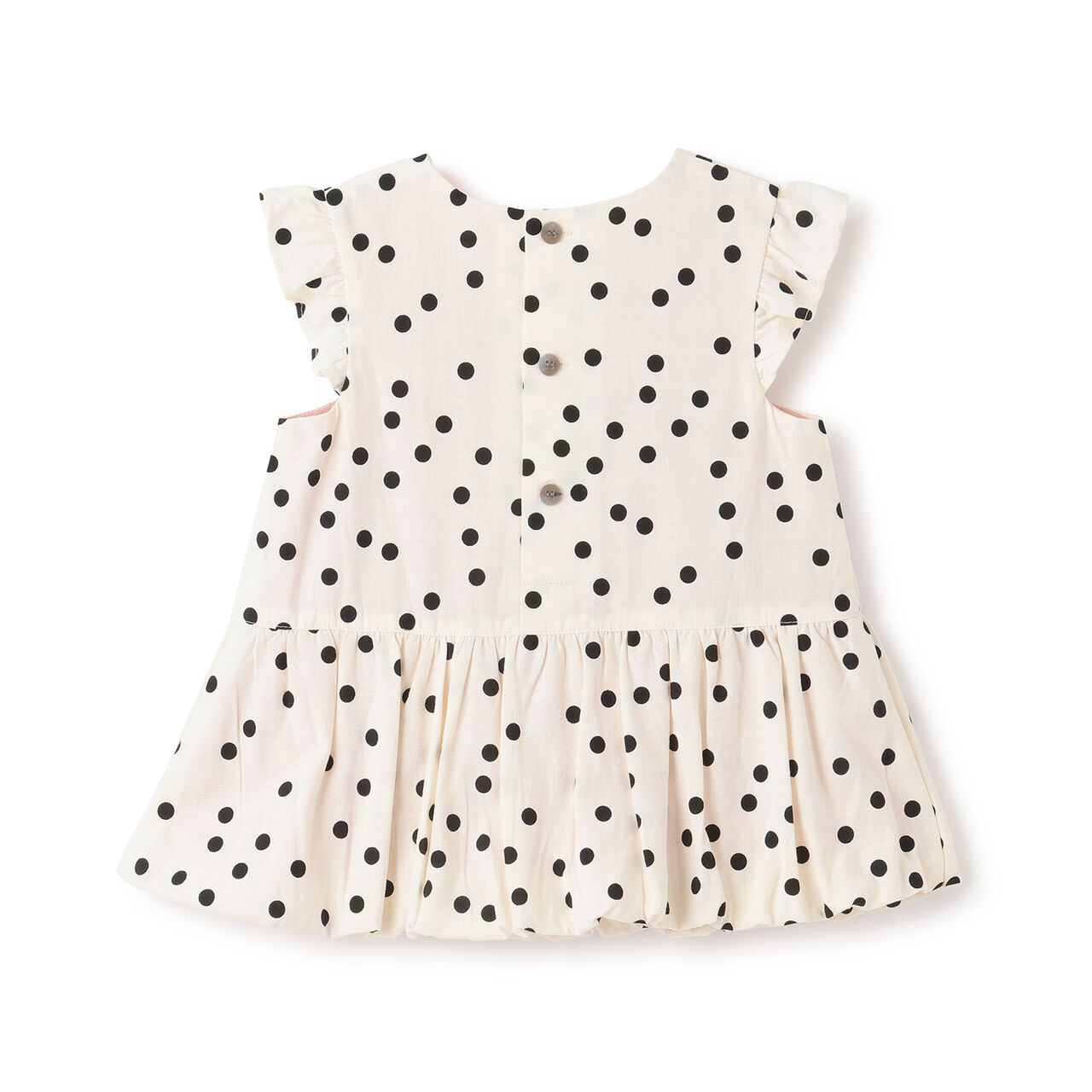 Dot Balloon Tunic,Pearl white, large image number 1