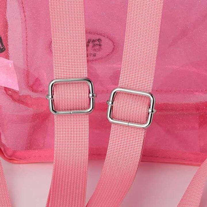 Holo & Clear PVC Backpack,Pink, medium image number 11