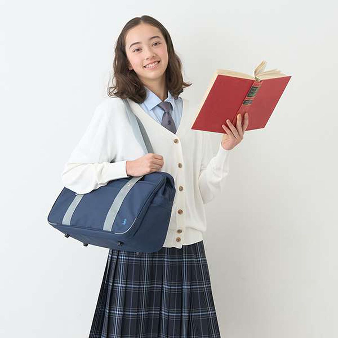 [Web Exclusive] Polyester School Bag,Navy, large image number 0