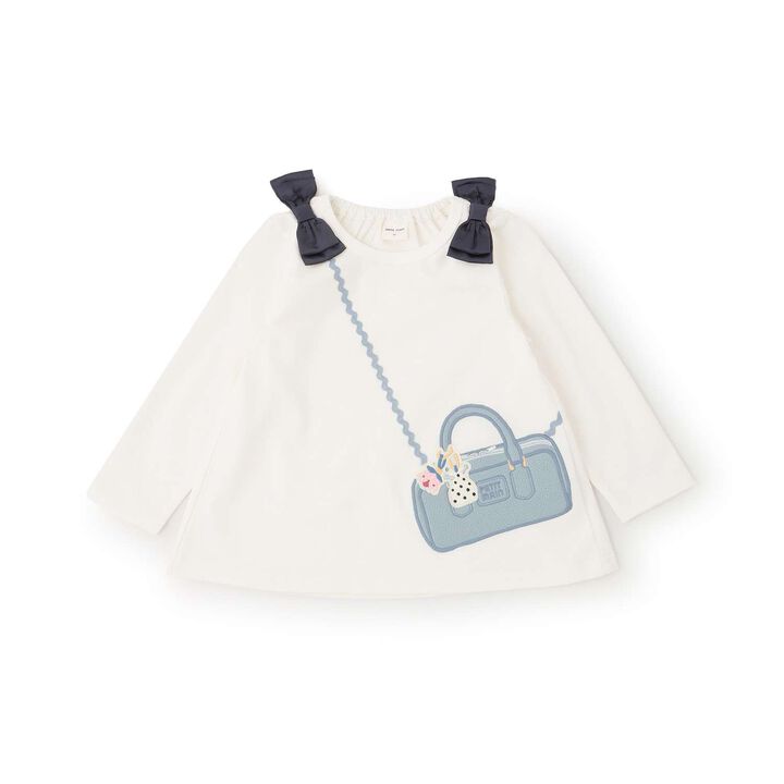 Mini Bag Long-Sleeve T-Shirt,Navy, medium image number 4