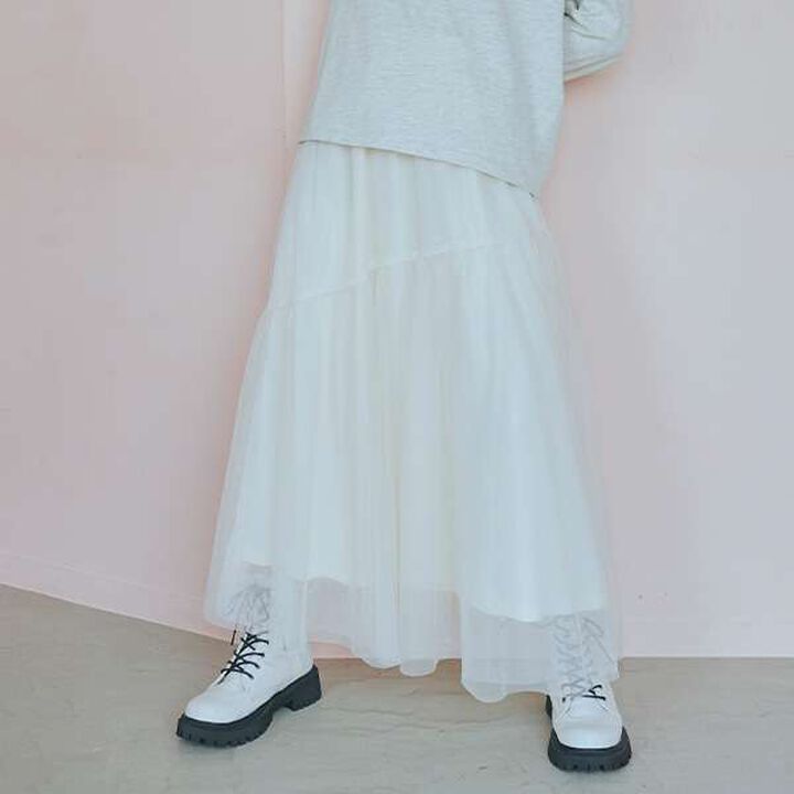 Glitter Tulle Tiered Skirt,Black, medium image number 16