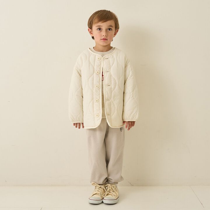 [Mix and Match Series] Quilted Jacket,Off white, medium image number 19