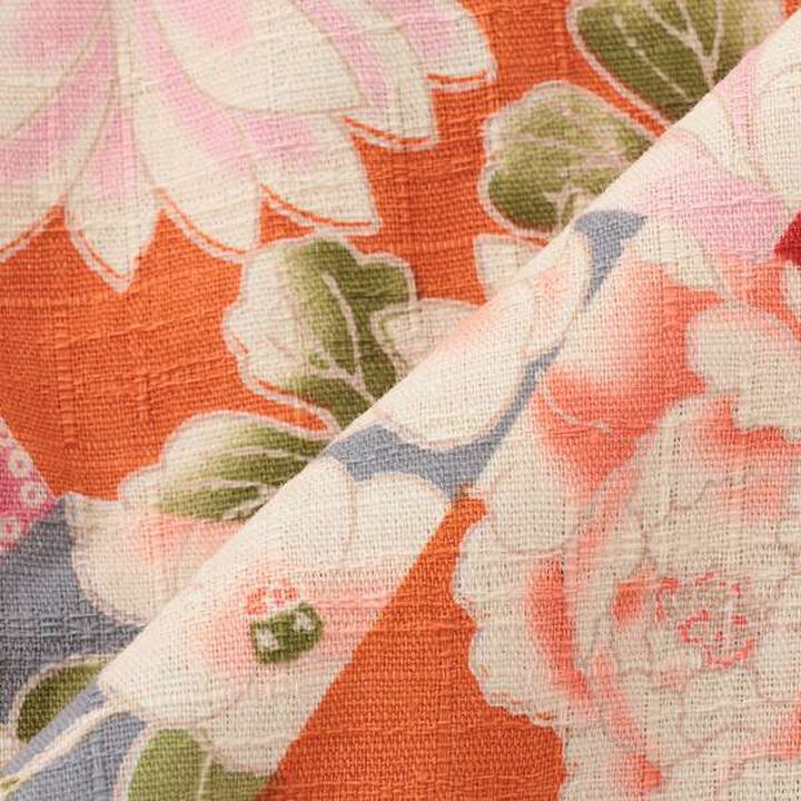 Patchwork Jinbei All-in-One (Camellia and Peony Pattern),Pink, medium image number 12