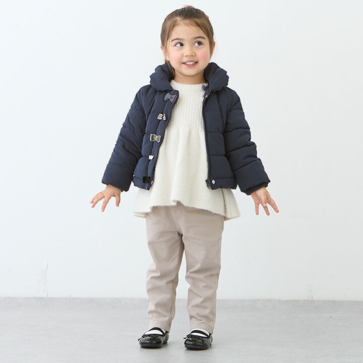 Padded Ribbon Jacket,Navy, medium image number 12