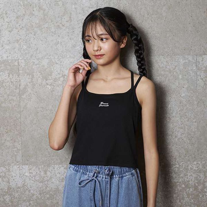 Cup-Style Black Cross Camisole,Red, medium image number 15