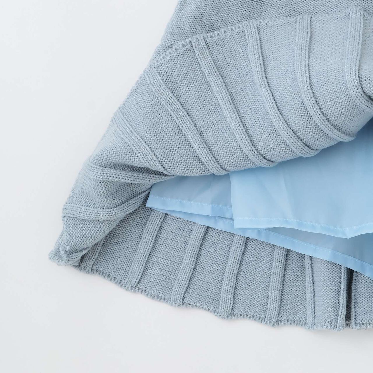 [Washable] Knit Set-Up,Sax blue, large image number 22