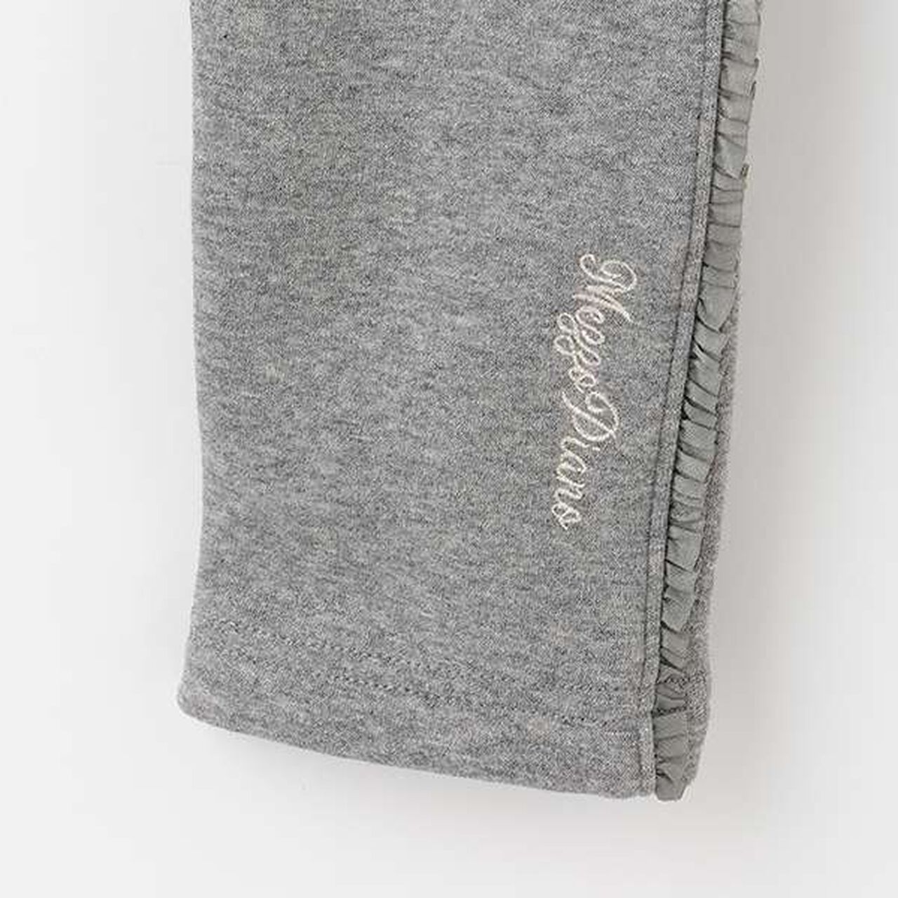 Warm Leggings with Side Frills,Black, large image number 4