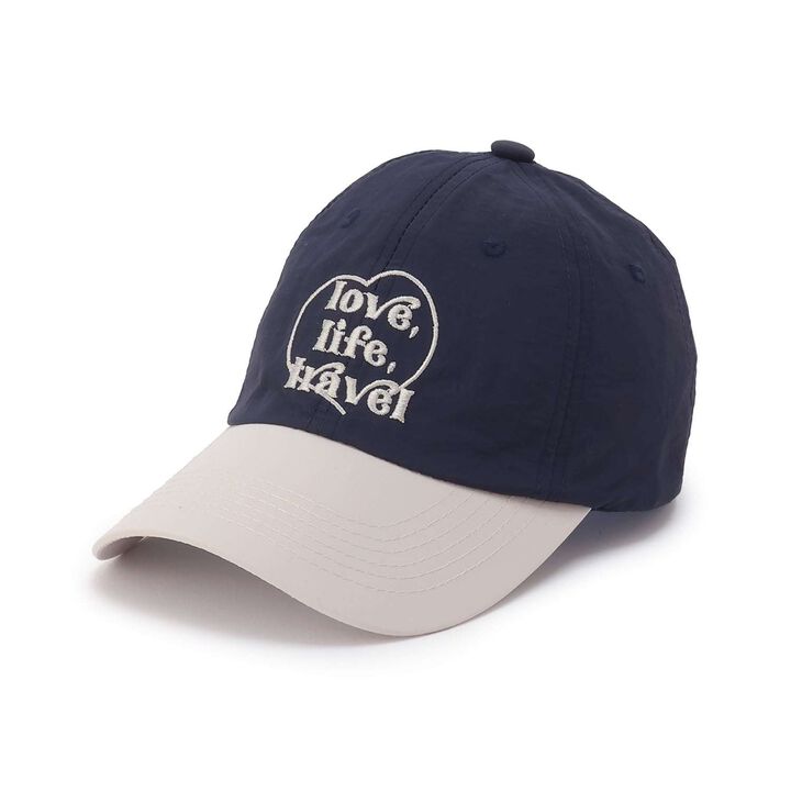 Heart Logo Embroidery Cap,Cream, medium image number 2