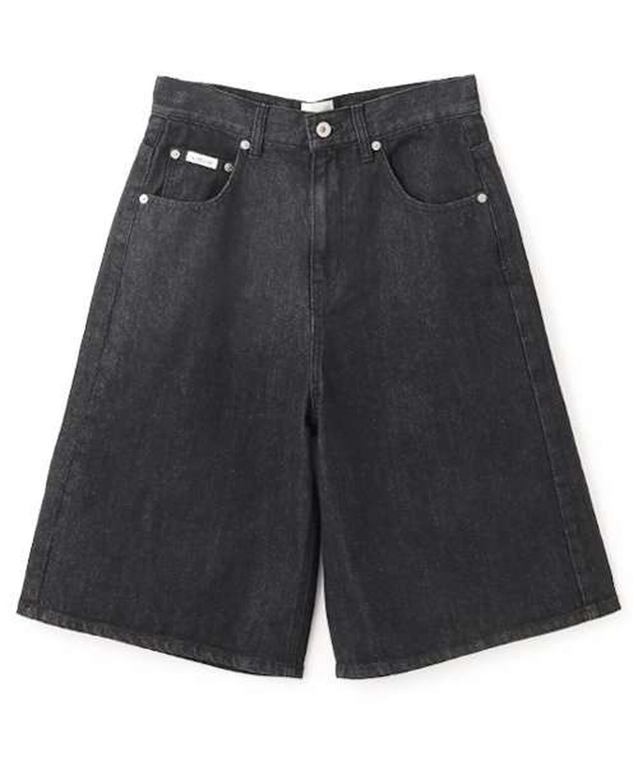 Denim Wide Half Pants,Blue, large image number 11