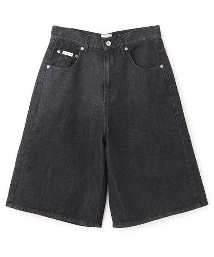 Denim Wide Half Pants,Blue, medium image number 11