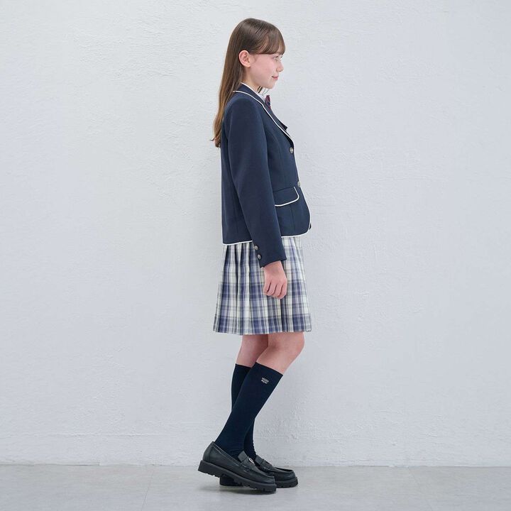 Check Pleated Skirt,Ivory, medium image number 11